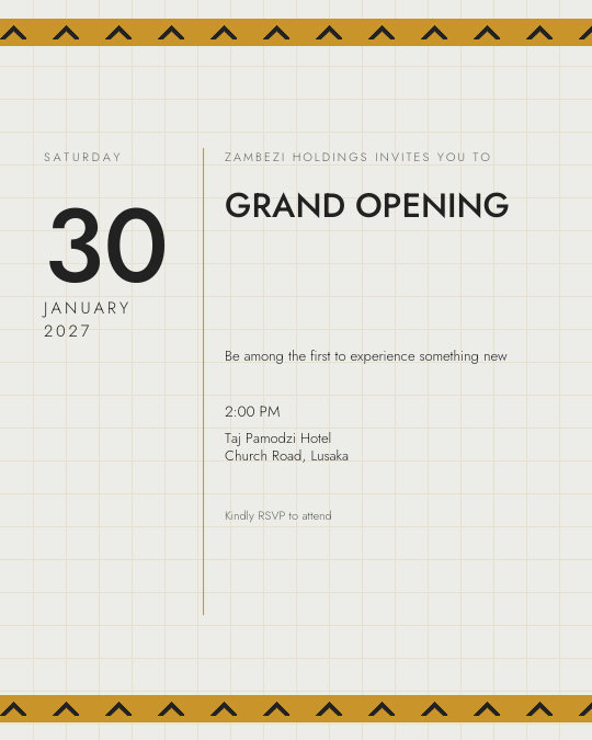 App Launch invitation — sample wording