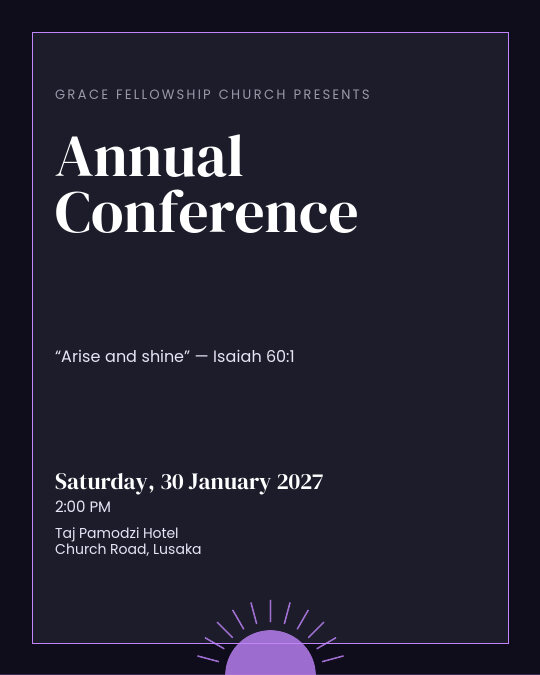 Bible Conference invitation — sample wording