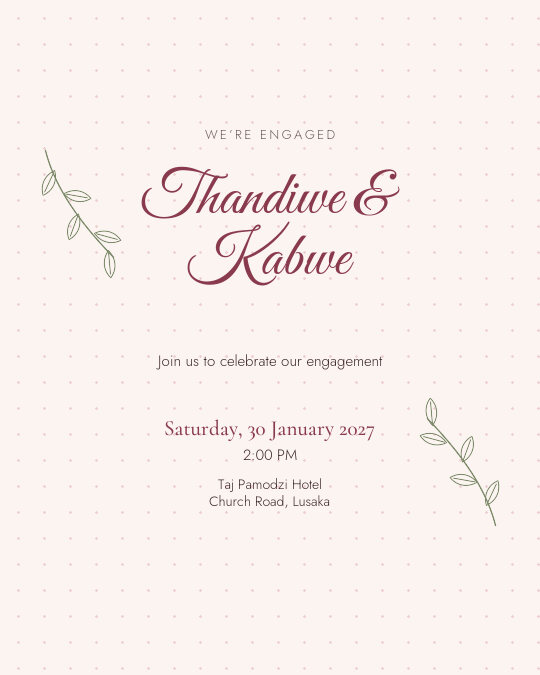 Blush Garden Ring invitation design preview