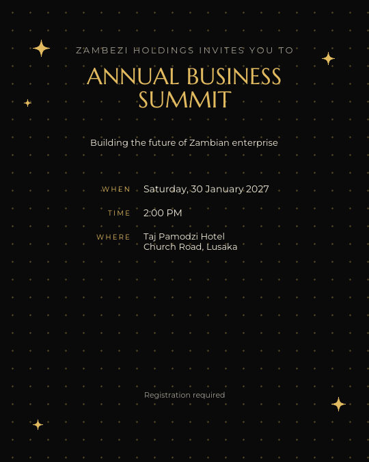 Board Dinner invitation design preview