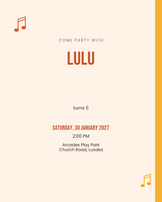 Bubblegum Bash invitation — sample wording