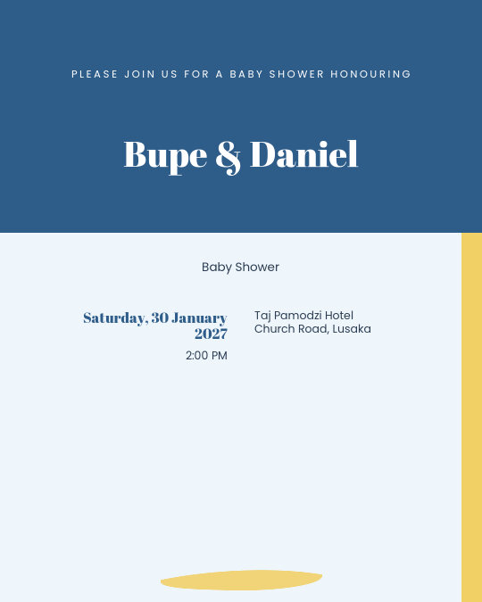 Bundle of Joy invitation — sample wording