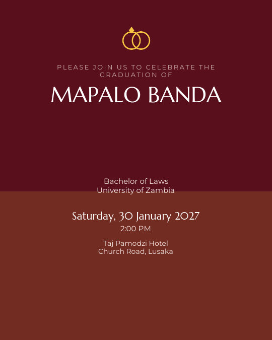 Campus Classic invitation design preview