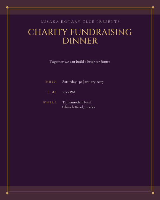 Charity Auction invitation design preview