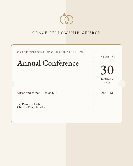 Church Dedication invitation — sample wording