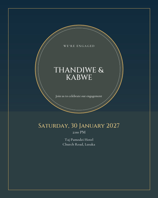 Diamond Hour invitation design preview
