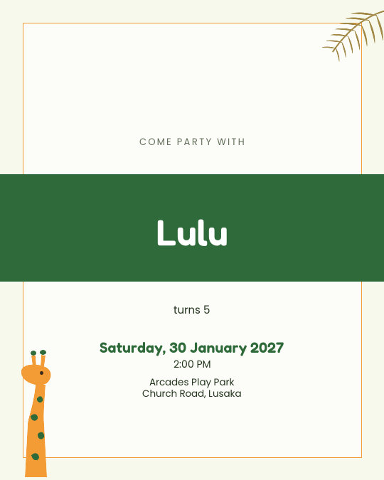 Elephant Parade invitation — sample wording