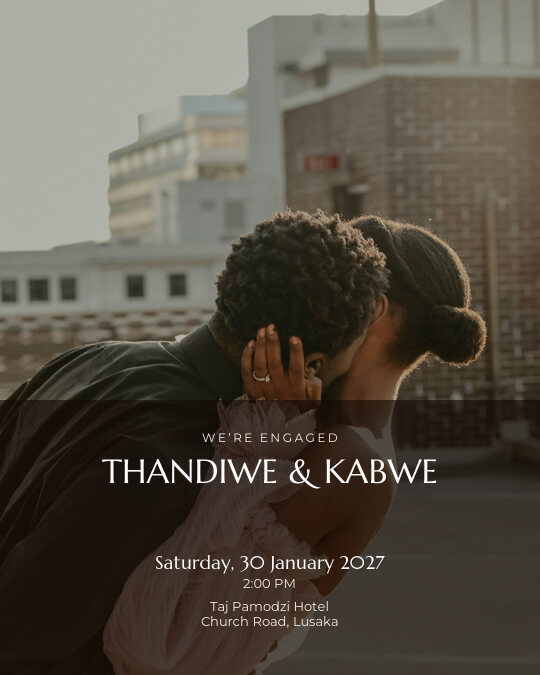 Engaged & Glowing invitation design preview