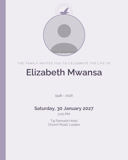 Eternal Rest invitation design preview