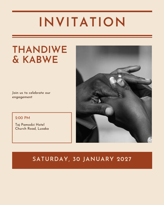 Extra! We're Getting Married invitation — sample wording