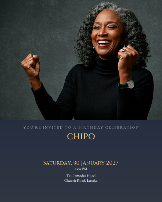 Fabulous Fifty Portrait invitation design preview
