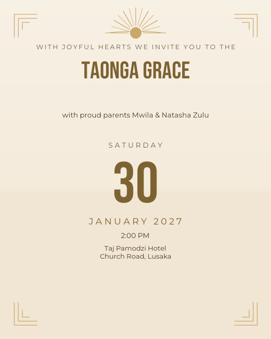 Family Reunion invitation — sample wording