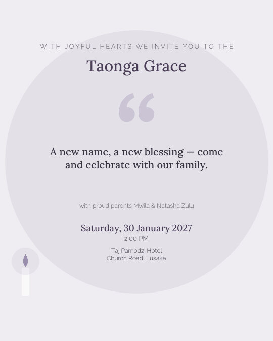 Gift of Life invitation design preview