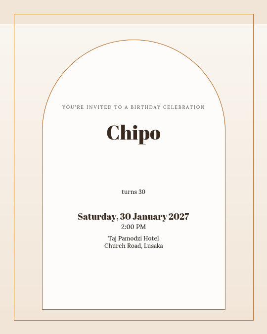 Golden Jubilee Birthday invitation design preview