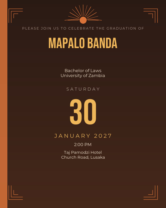 Hats Off invitation — sample wording