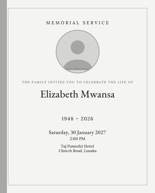 Heavenly Home invitation design preview
