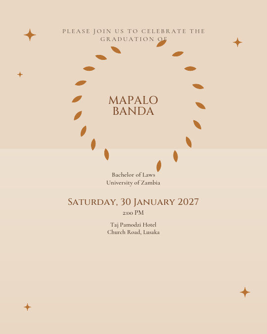 Honours Evening invitation design preview