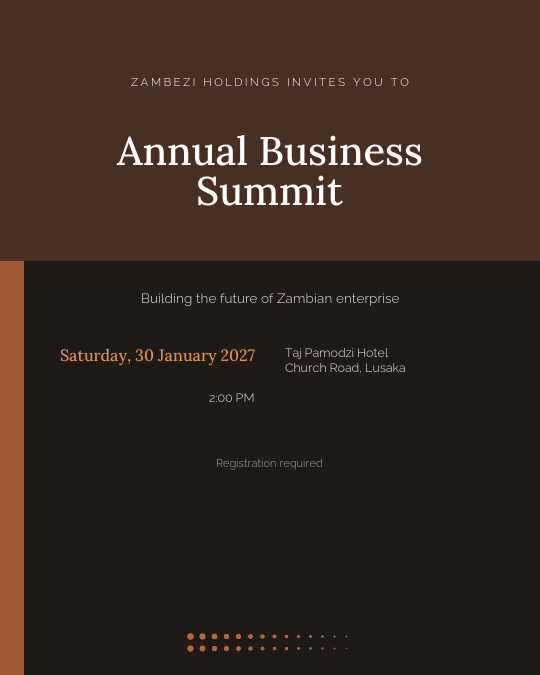 Investor Briefing invitation design preview