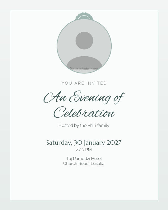 Ladies Lunch invitation design preview