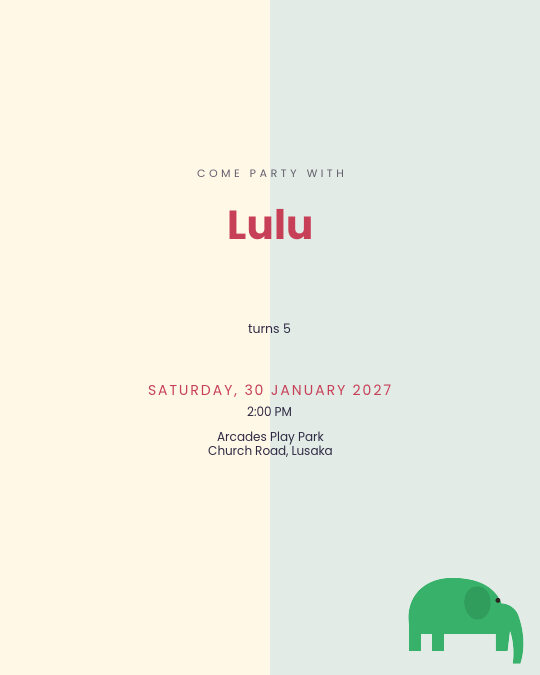 Music Maker invitation — sample wording