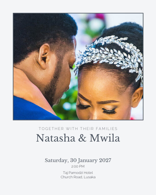 Our Forever invitation design preview