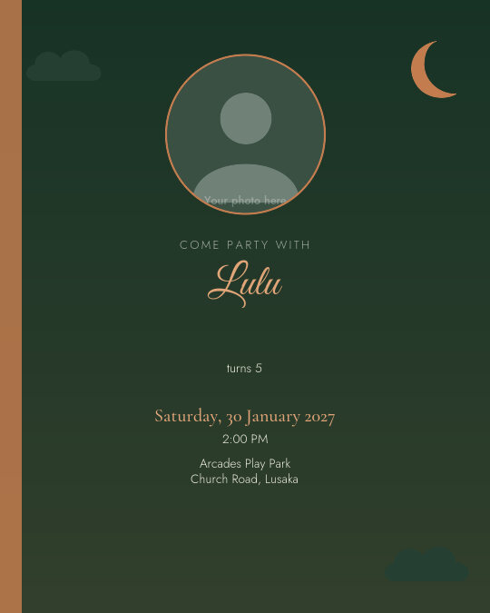 Princess Picnic invitation — sample wording