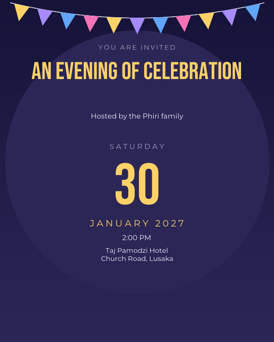 Promotion Celebration invitation design preview
