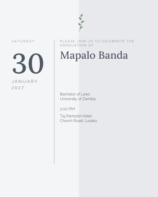 Proud Moment invitation design preview