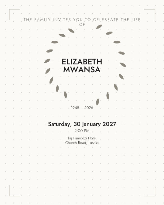 Rest in Peace invitation design preview