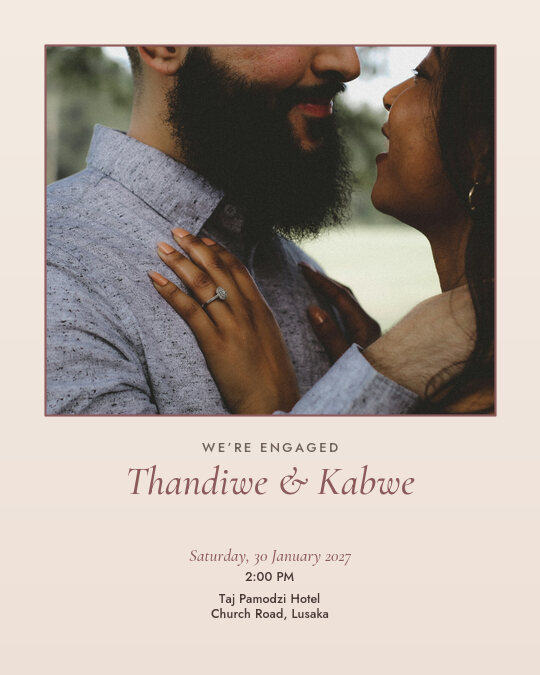 Ring & Roses invitation design preview