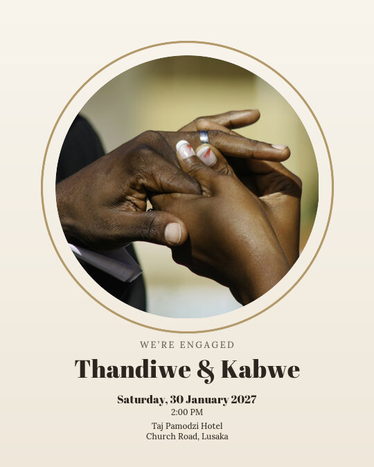 Ring Story invitation design preview