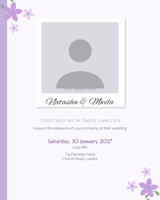 Riverside Promise invitation — sample wording