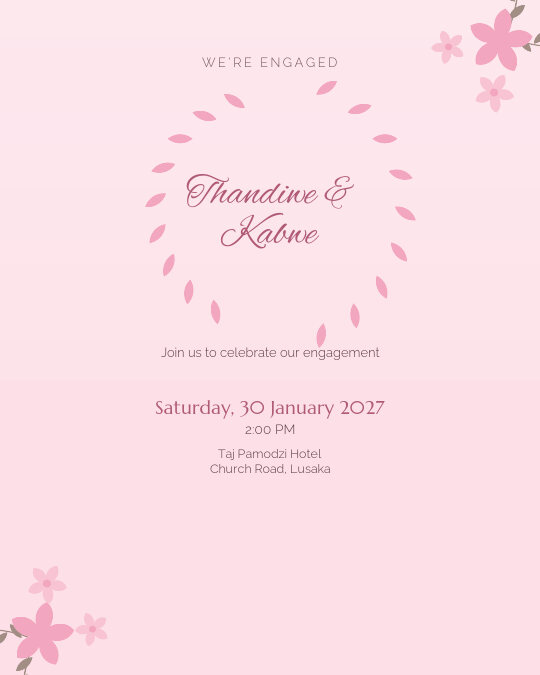 Rosé Evening invitation — sample wording