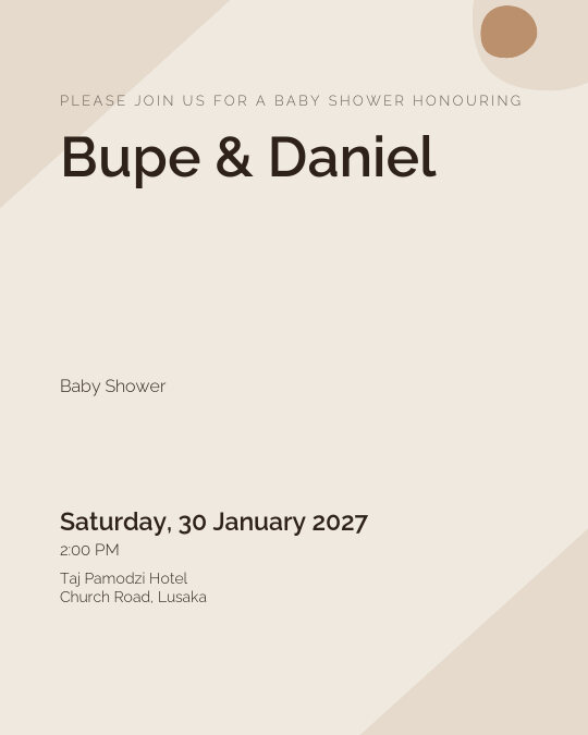 Sage Shower invitation — sample wording