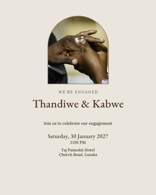 Save Our Date invitation design preview