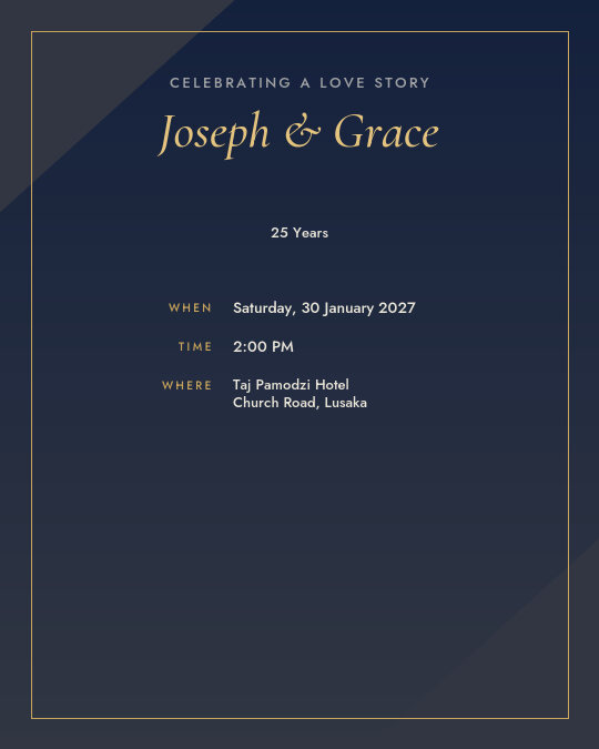 Silver Moonlight invitation — sample wording
