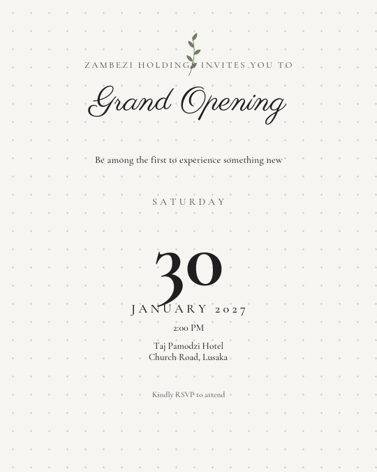 Spa Launch invitation — sample wording