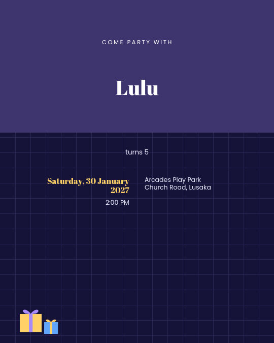 Space Adventure invitation — sample wording