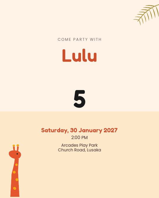 Splash Party invitation — sample wording