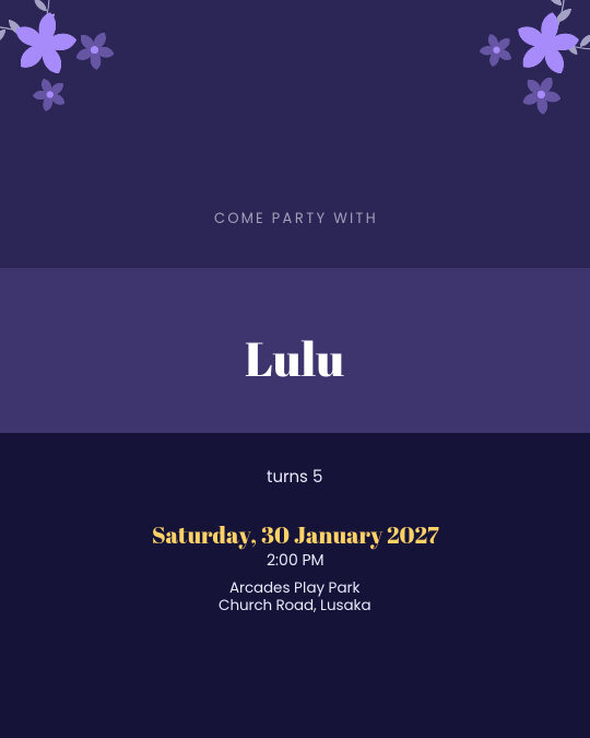 Starry Sleepover invitation — sample wording