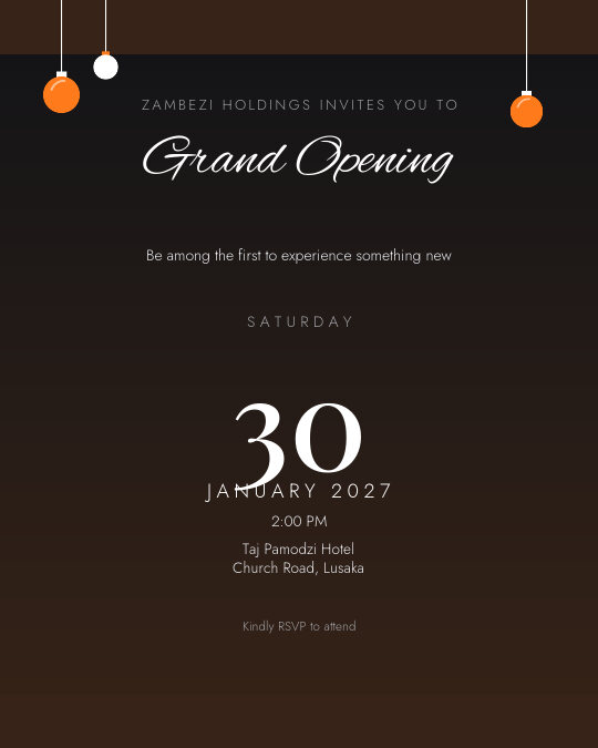 Store Launch invitation — sample wording