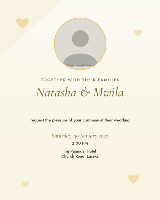 Sunday in the Garden invitation — sample wording