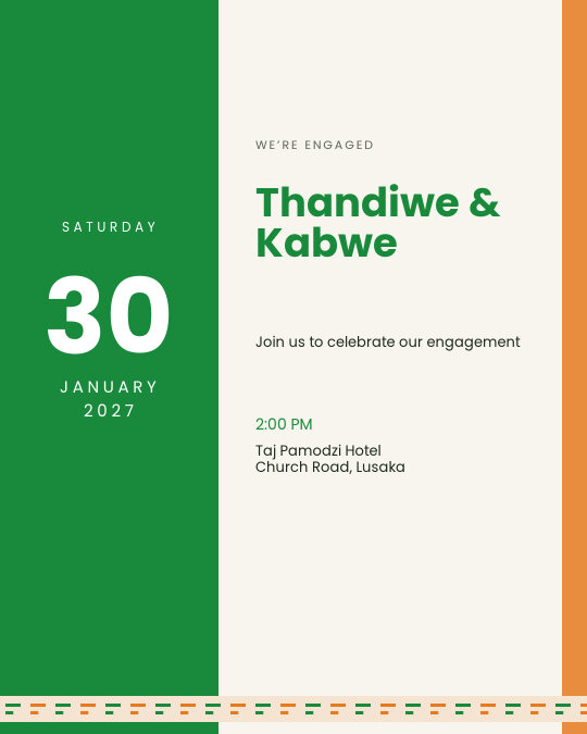 Sunset Yes invitation — sample wording