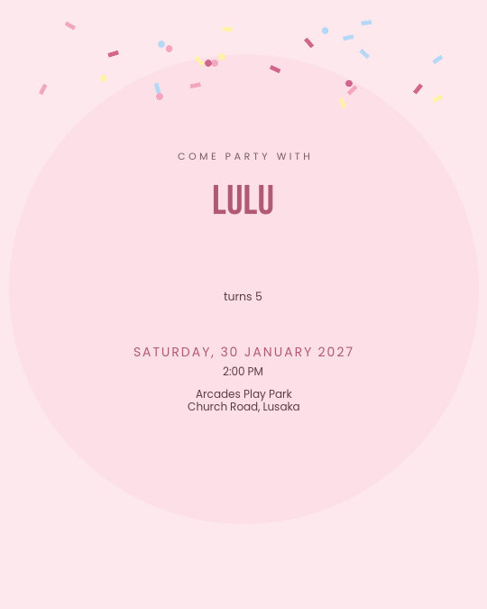 Superstar Party invitation — sample wording