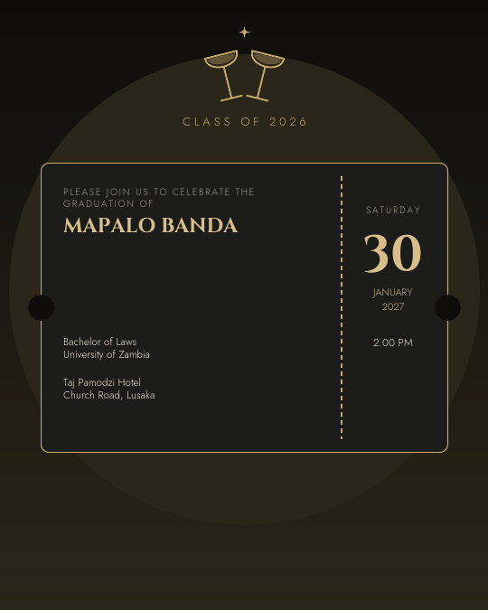 Tassel Toast invitation design preview
