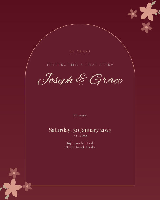 Ten Years Together invitation design preview