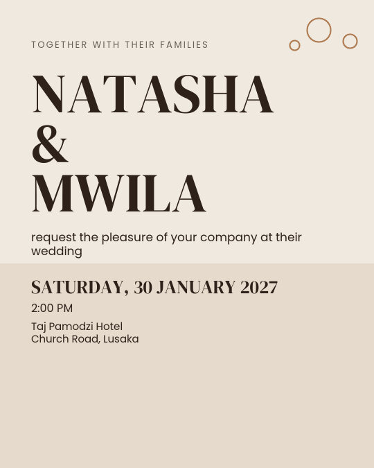 The Editorial Bloom invitation — sample wording