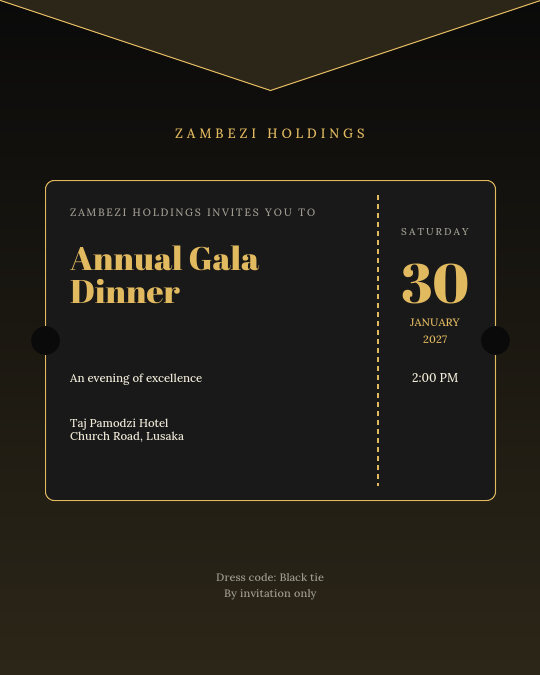 The Gatsby Night invitation design preview