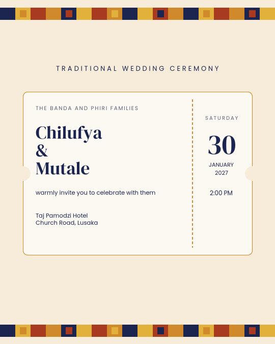 The Heritage Union invitation design preview