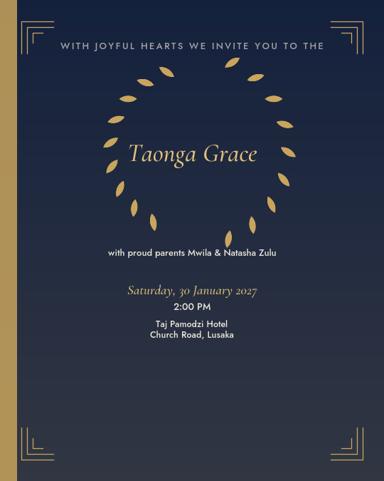Three Generations invitation — sample wording